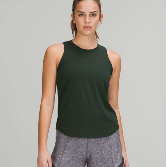Lululemon High Neck Run and Train Tank Smoked Spruce - Picture 1 of 7